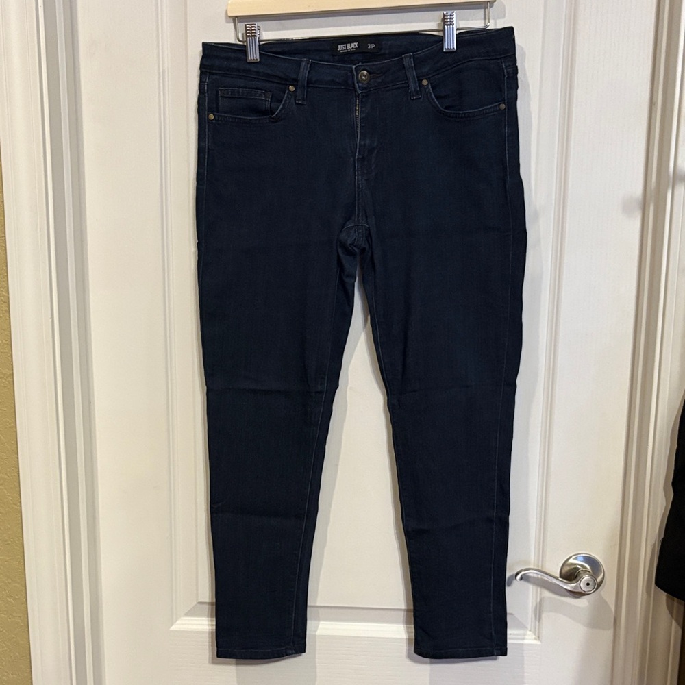 Just Black made in USA Deep Navy Skinny Jeans Sz 31p